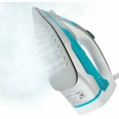 Утюг VITEK-1258, 2400 Вт, керамика, голубой / белый / серый-3