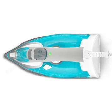 Утюг VITEK-1258, 2400 Вт, керамика, голубой / белый / серый-4