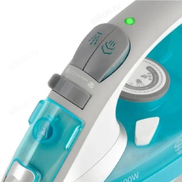 Утюг VITEK-1258, 2400 Вт, керамика, голубой / белый / серый-5