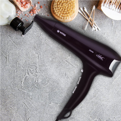 Фен Vitek VT-2249 VT, фиолетовый, 2200 Вт-1