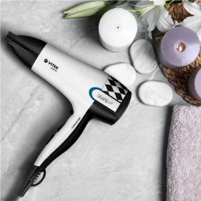 Фен Vitek-2299, белый/черный, 2200 Вт-1