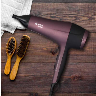 Фен Vitek-2535, фиолетовый/черный, 2200 Вт-1