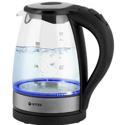 Чайник стеклянный VITEK-7008 1,7л-2