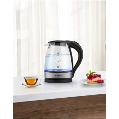 Чайник стеклянный VITEK-7008 1,7л-4