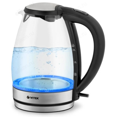 Чайник стеклянный VITEK-7046 1,7л мета-1