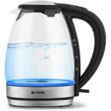 Чайник стеклянный VITEK-7046 (1,7л) мета