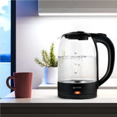 Чайник стеклянный VITEK-7092 1,7л-1