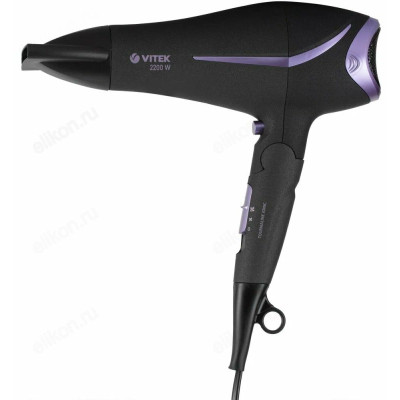Фен Vitek-8207, черный/фиолетовый, 2200 Вт-4