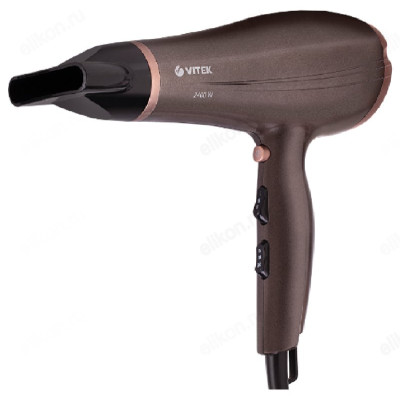 Фен Vitek-8211, коричневый, 2400 Вт