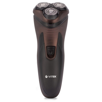 Бритва роторная Vitek VT-8267, коричневая, аккумуляторная-1