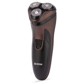 Бритва роторная Vitek VT-8267, коричневая, аккумуляторная