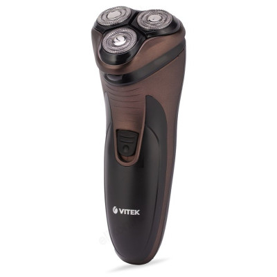 Бритва роторная Vitek VT-8267, коричневая, аккумуляторная