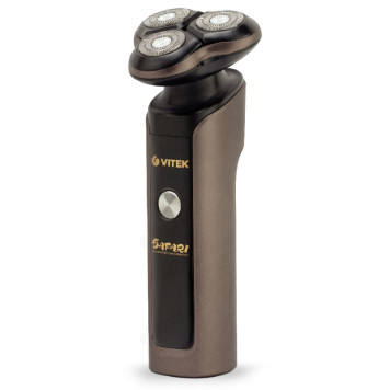 Бритва роторная Vitek VT-8270, коричневая, аккумуляторная-4