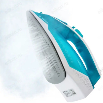 Утюг VITEK-8307, 2400 Вт, керамика, голубой / белый-5