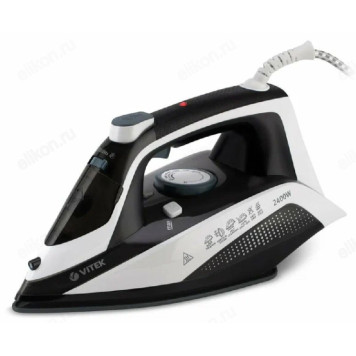 Утюг VITEK-8313, 2400 Вт, керамика, черный / белый-1