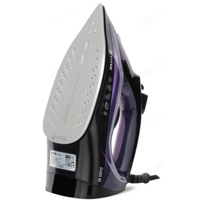 Утюг VITEK-8316, 2400 Вт, керамика, черный / белый-3