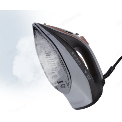 Утюг VITEK-8331, 2400 Вт, керамика, серый / коричневый-2