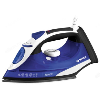 Утюг VITEK-8337, 2500 Вт, керамика, синий