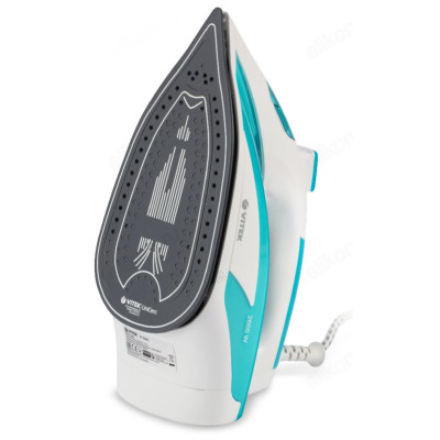 Утюг VITEK-8355, 2500 Вт,керамика, белый / бирюзовый-2