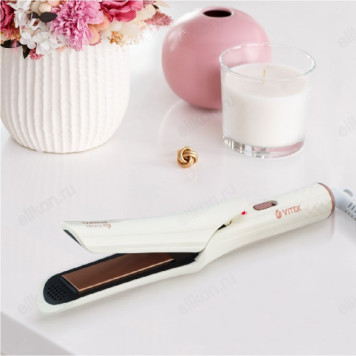 Щипцы-выпрямитель Vitek-8406, белый, 25 Вт, 17х80 мм-5