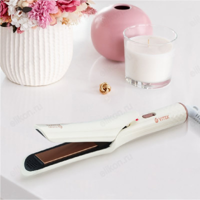 Щипцы-выпрямитель Vitek-8406, белый, 25 Вт, 17х80 мм-5