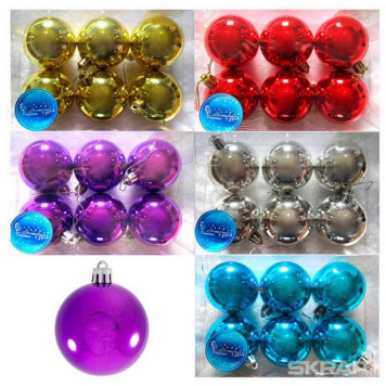 Набор шаров SYCB17B-080 d6см (6шт) ВОЛШЕБНАЯ СТРАНА 003301