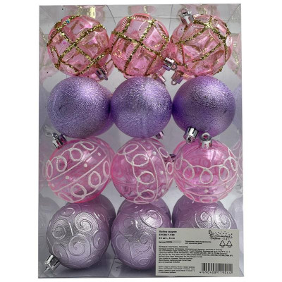 Набор шаров SYCB17-338 d6см (24шт) ВОЛШЕБНАЯ СТРАНА 003336