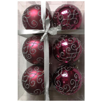 Набор шаров 'Традиции' d6см (6шт) ВОЛШЕБНАЯ СТРАНА 007500-1