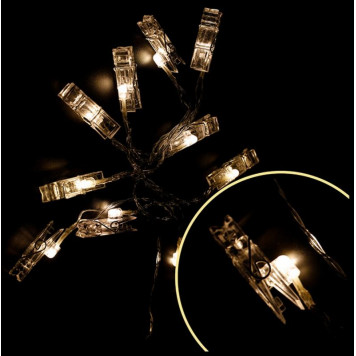 Гирлянда 'Прищепки' на батарейках ВОЛШЕБНАЯ СТРАНА 007856