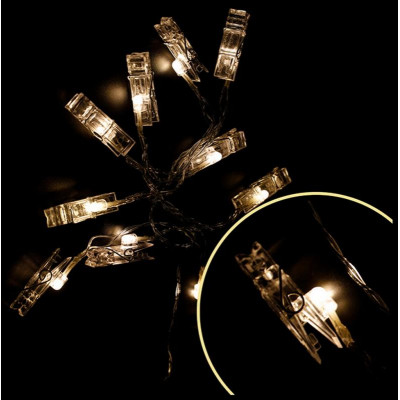 Гирлянда 'Прищепки' на батарейках ВОЛШЕБНАЯ СТРАНА 007856