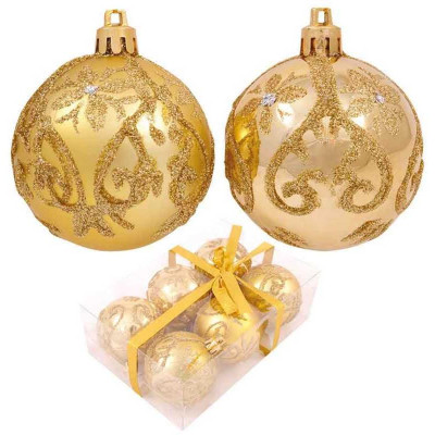 Набор шаров PBD6-6-834-G d6см (6шт) ВОЛШЕБНАЯ СТРАНА 101664