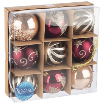 Набор шаров SYQB2-0123049 d6см (9шт) ВОЛШЕБНАЯ СТРАНА 106340-5