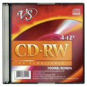 Диск VS CD-RW 80 4-12x Slim 10 (200)