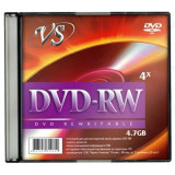 Диск VS DVD+RW 4.7 Gb 4x Slim/5 (200)