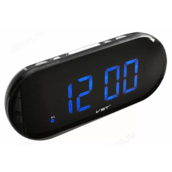 Часы настольные VST-717, пластик, зеленые