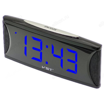 Часы настольные VST-719-5, пластик, синие