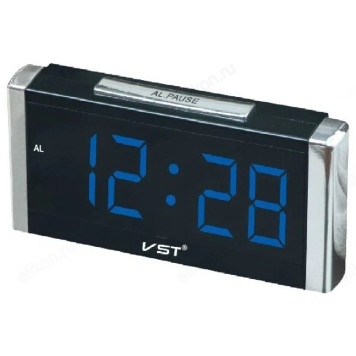 Часы настольные VST-731-5, пластик, синие