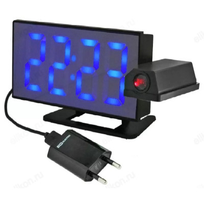 Часы настольные VST 896-5, пластик, синие