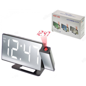 Часы настольные VST 896-6, пластик, белые