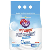 Стиральный порошок Выгодная стирка Свежесть 2,4кг арт3268 Стиральный порошок Выгодная стирка Свежесть 2,4кг арт3268