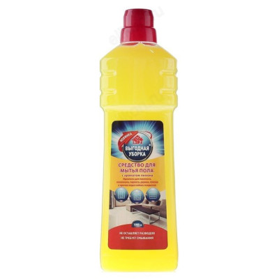 Средство для мытья полов Выгодная уборка Лимон 1л арт2452