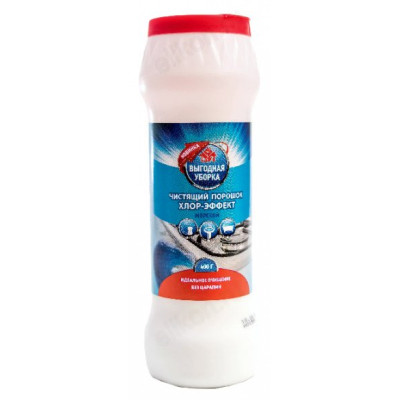 Порошок чистящий ВЫГОДНАЯ УБОРКА Хлор-эффект Морской 400г арт2455