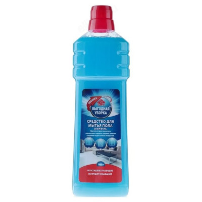 Средство для мытья полов Выгодная уборка Свежесть 1л арт2728