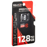 Карта MicroSD 128GB Walker Class10+адаптер