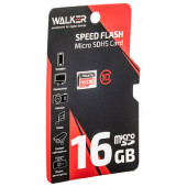 Карта MicroSD 16GB Walker Class10