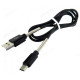 Кабель USB Walker C720 Type-C (1 м) с пружиной, черный