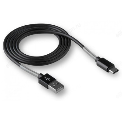 Кабель USB Walker C720 Type-C (1 м) с пружиной, черный-4
