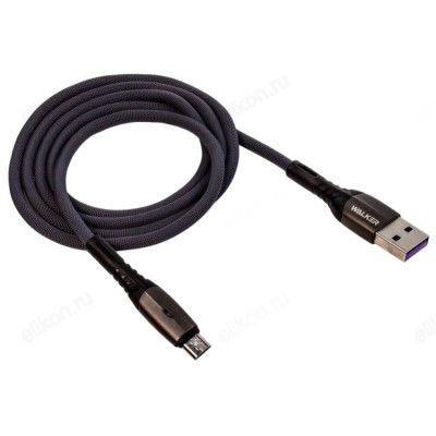 Кабель USB Walker C920 Micro USB (1 м), нейлон серый