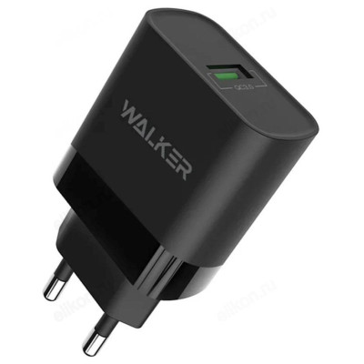 Сетевое зарядное устройство Walker WH-35, черный