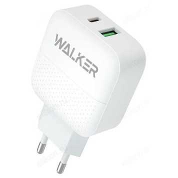 Сетевое зарядное устройство Walker WH-37, белый